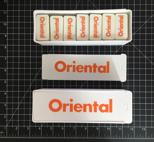 Domino Set Logo | Engraved Color Filled